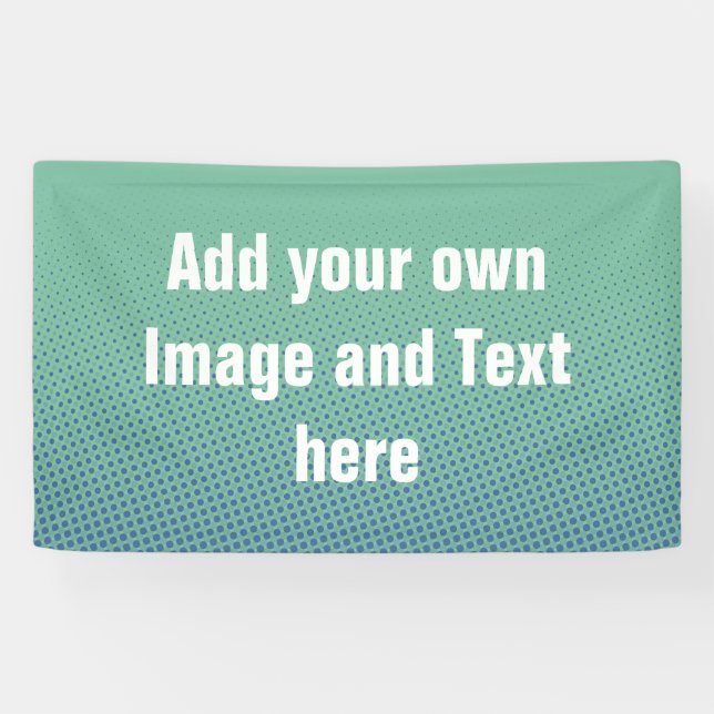 Dots Pattern ocean green blue + your ideas Banner (Horizontal)