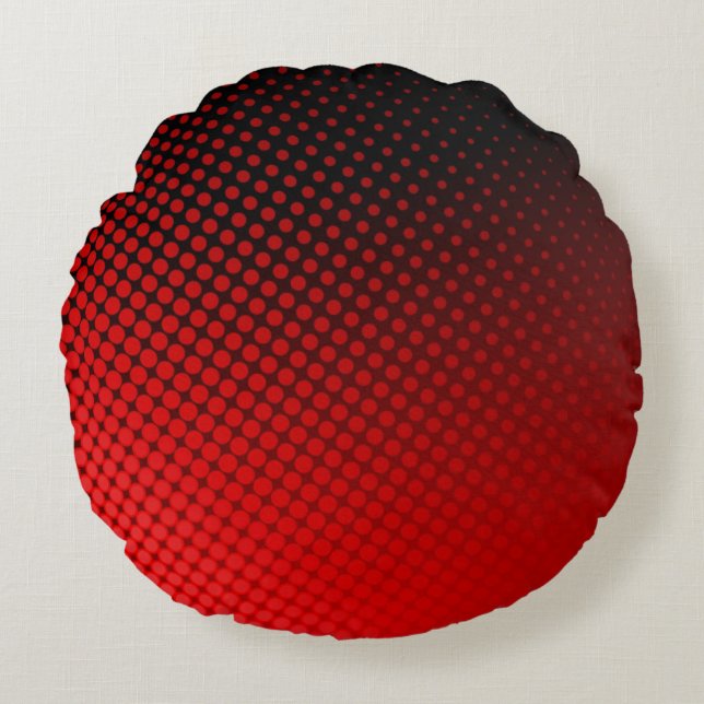 Dots Pattern Round Pillow (Front)