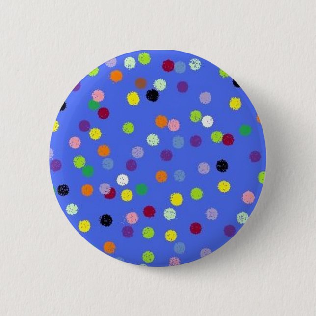 dots,polka 2 inch round button (Front)