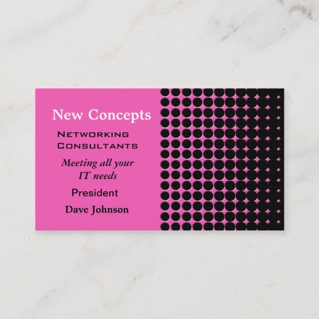 Dots Professional Business Card (Front)