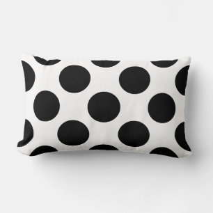 Dots seamless pattern black + your back lumbar pillow