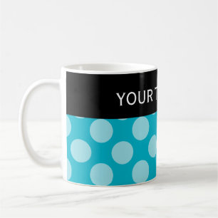 Dots seamless pattern white transp. + your backgr. coffee mug