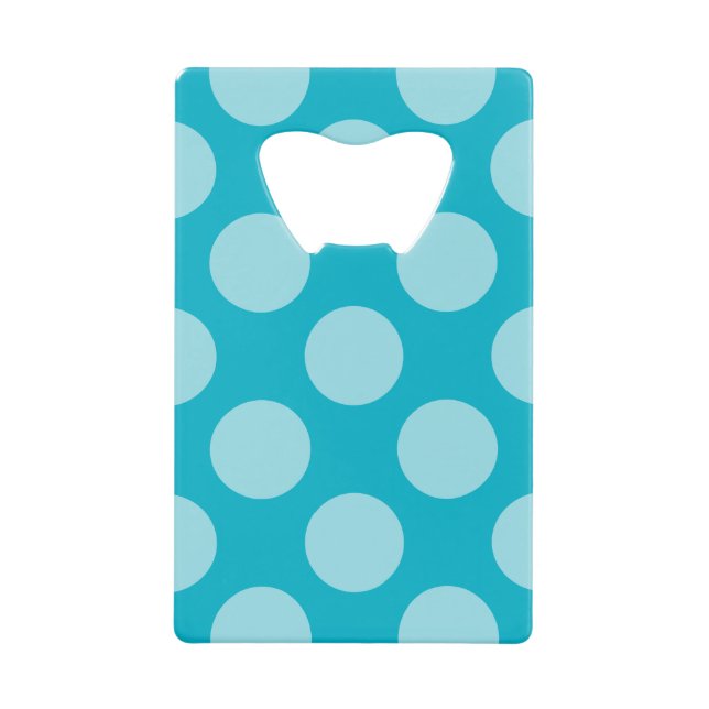 Dots seamless pattern white transp. + your backgr. wallet bottle opener (Front)