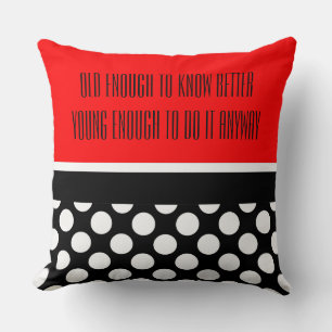 Dots seamless pattern white + your backgr. throw pillow