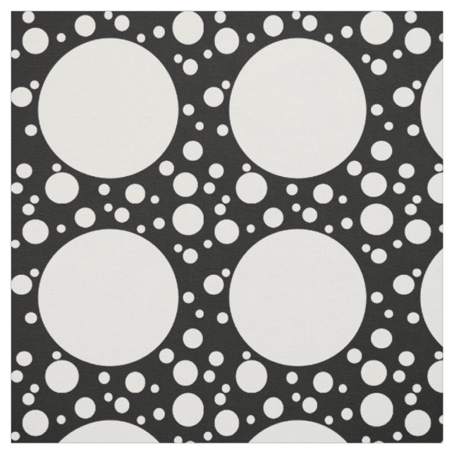 Dots Shower white + your background & ideas Fabric (Swatch)