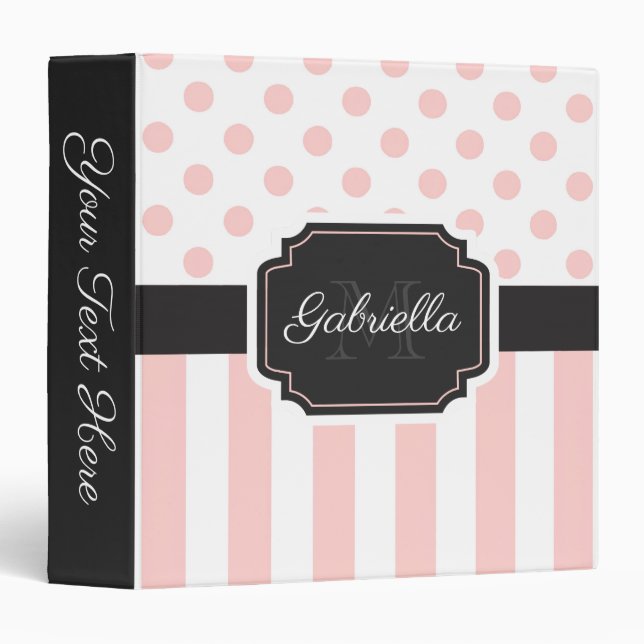Dots & Stripes Binder (Front/Spine)