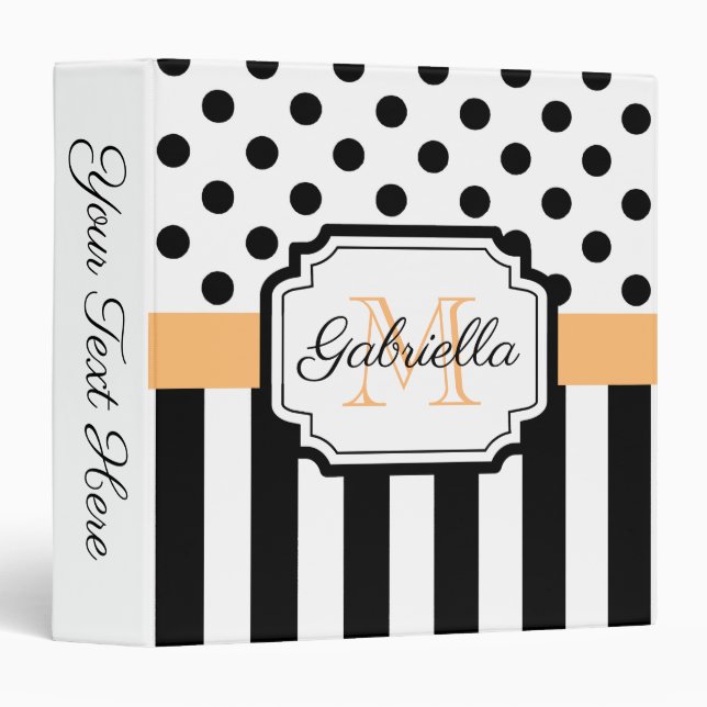 Dots & Stripes Binder (Front/Spine)