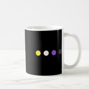 Dots Subtle Nonbinary Flag Enby Pride Trans Lgbtq Coffee Mug