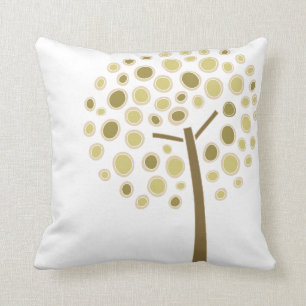 Dots Tree Throw Pillow