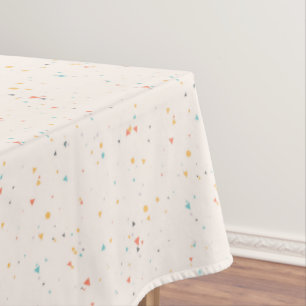 Dots & Triangle Confetti Pattern Tablecloth