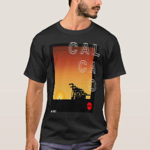 dOTSbayarea  CALCAO series Oakland cranes sunrise, T-Shirt