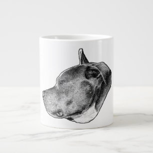 dotstrength pitbull large coffee mug