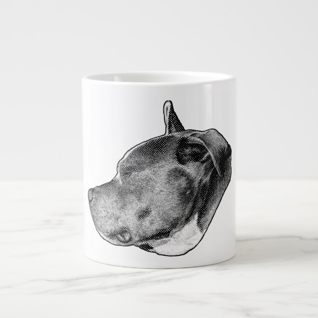 dotstrength pitbull large coffee mug (Front)