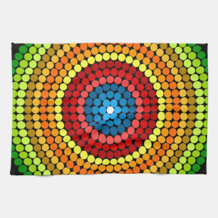 Dotted Abstract Mandala Art Design-65904 Kitchen Towel