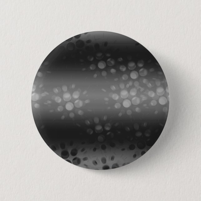 Dotted Bursts Pattern - Black, Grey, White 2 Inch Round Button (Front)