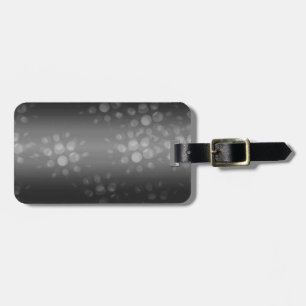 Dotted Bursts Pattern - Black, Grey, White Luggage Tag