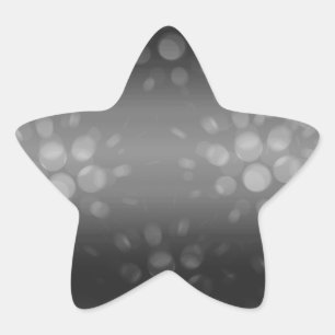 Dotted Bursts Pattern - Black, Grey, White Star Sticker