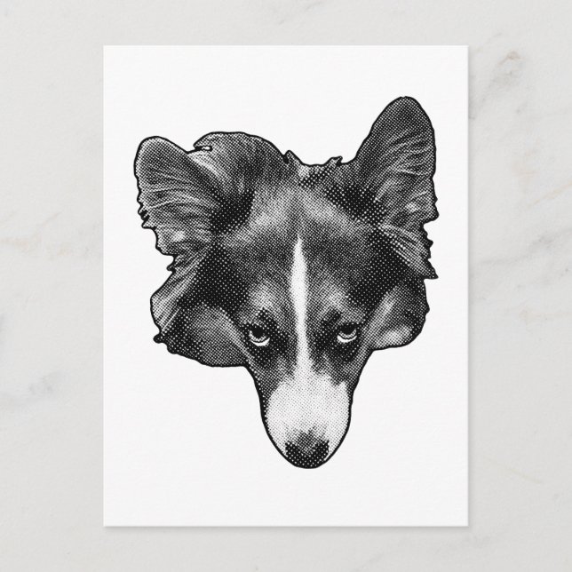 dotted calm eyes postcard (Front)