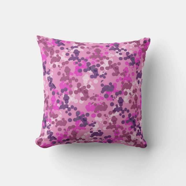 Dotted Camo Throw Pillow (Front)