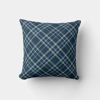 Dotted checkered pattern. Gray-blue. Throw Pillow