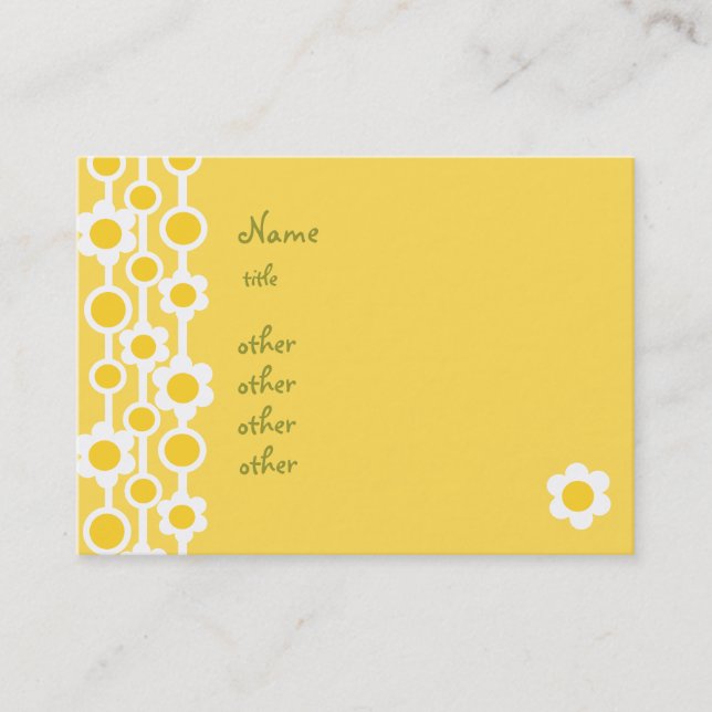Dotted Daisies No.1 Business Card (Front)