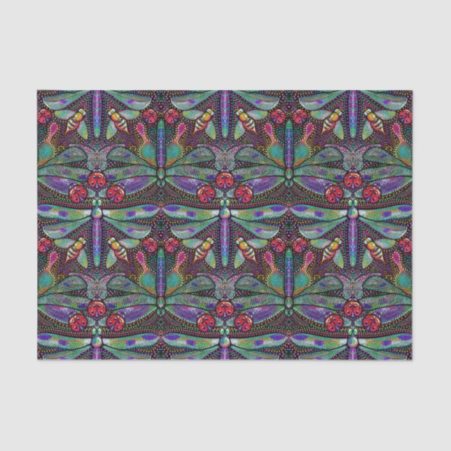 Dotted dragonfly tissue paper (Front)