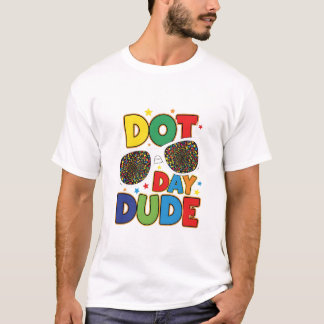 "Dotted Dude Glasses" Dot Day Kids T-Shirt