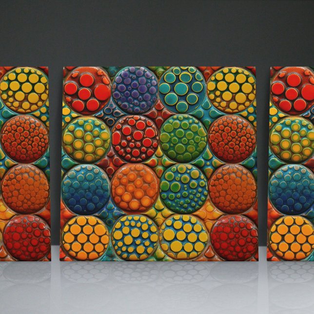 Dotted Faux Relief Glazed Contemporary Home Decor Tile (Creator Uploaded)