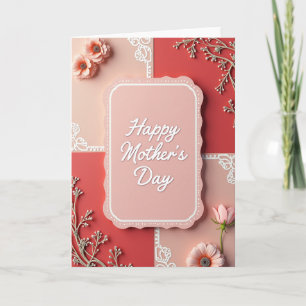 Dotted Frame Floral Card