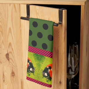  Dotted LadyBug Kitchen Towel