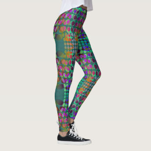Dotted - Orderly Chaos Wallpaper coloured Leggings