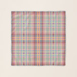 Dotted Pastel Plaid Pattern Scarf<br><div class="desc">Square Style Chiffon Scarf and casual fun fashion statement accessory printed with Dotted Pastel Plaid Pattern pattern artwork design by TheFabricSeal at TheFabricSeal at Zazzle.com #ZazzleMade https://www.zazzle.com/store/thefabricseal This design is illustrated in a PNG File with a see through background so you can have the plaid design printed on top of...</div>