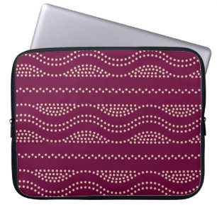 dotted path laptop sleeve