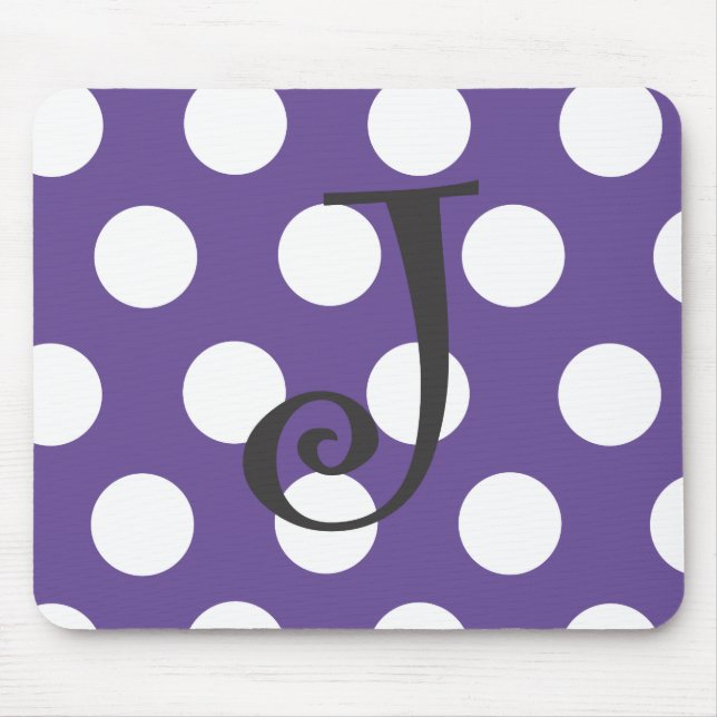 Dotted Purple Mousepad "J" (Front)