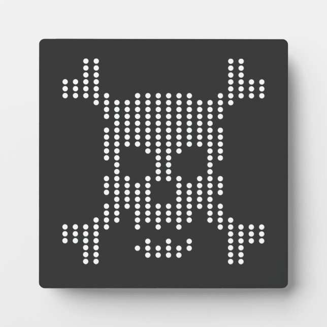Dotted Skull Halftone Plaque (Front)
