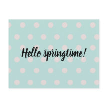 dotted spring design | pastel turquoise