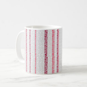 Dotted striped pattern. coffee mug