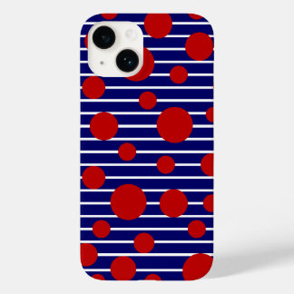 Dotted Stripes Case-Mate iPhone 14 Case