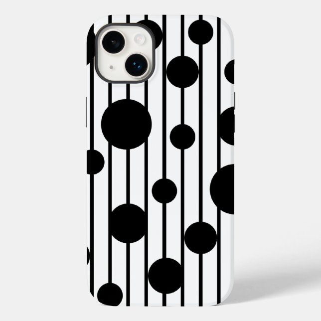 Dotted Stripes Case-Mate iPhone Case (Back)