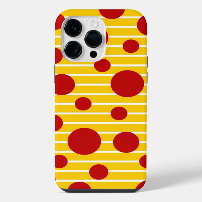 Dotted Stripes iPhone Case (Back)