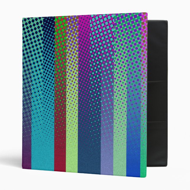Dotted Stripes Pattern coloured + your ideas Binder (Front/Inside)