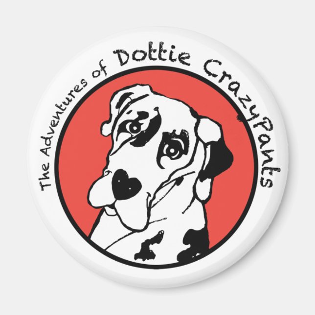 Dottie CrazyPants Magnet (Front)