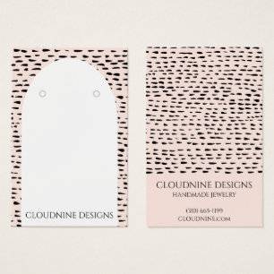 Dotty Arch Earring Necklace Jewellery Display Card