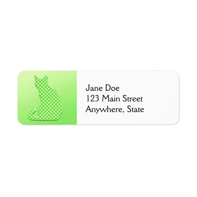 Dotty Chat - teintes vert citron (Devant)