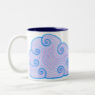 Dotty Clouds Patterned Pencil Pen Cup Holder