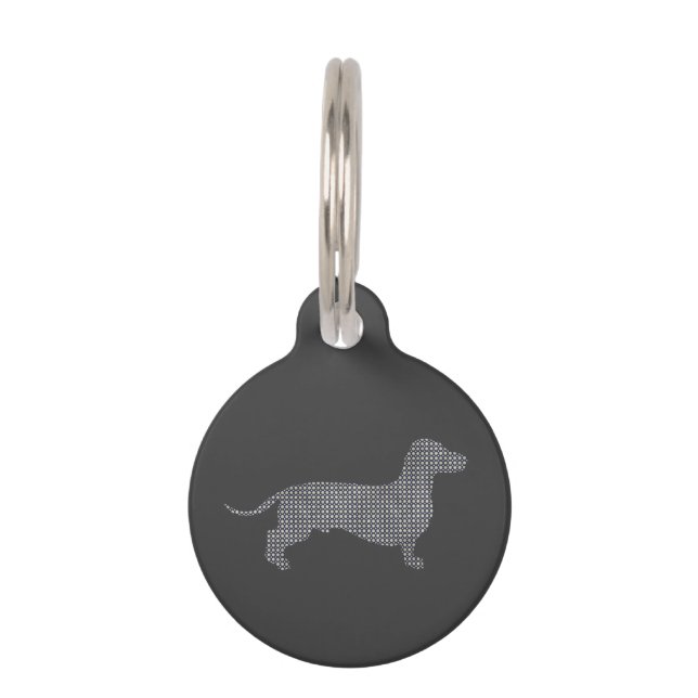 Dotty Dachshund Pet Tag (Front)