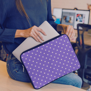 Dotty Delight Purple Laptop Sleeve