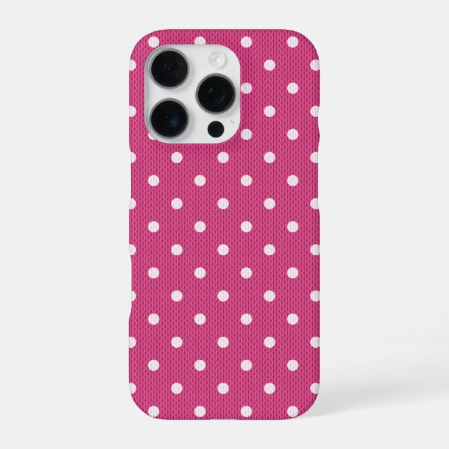  Dotty Delight Red iPhone Case (Back)