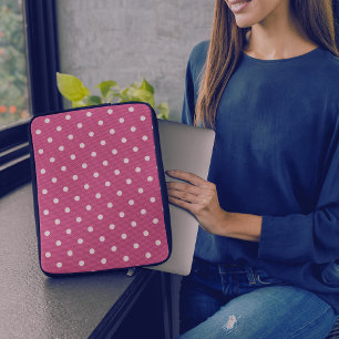  Dotty Delight Red Laptop Sleeve