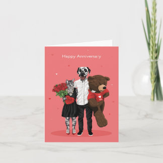 Dotty Dog Happy Anniversary Card